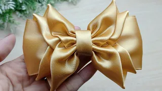 PUNYA PITA SATIN? DIBUAT SIMPUL PITA SEPERTI INI SAJA #tutorial #pita #diy #ribbon #pitasatin