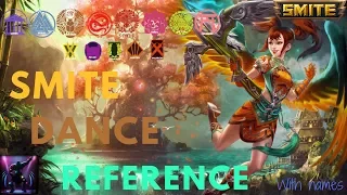 All Smite Dance Reference | Before Patch 4.22 (with names)