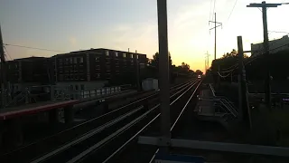 MTA LIRR: Bombardier Transportation M7 6-Cars flying through Westbury