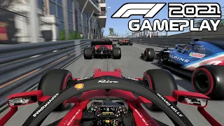 F1 2021 Gameplay | Charles Leclerc in Ferrari at Monaco | 5 Lap Race | Formula 1 2021