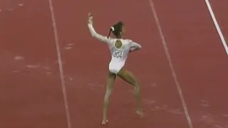 [HDp60] Betty Okino (USA) Floor All Around 1992 Barcelona Olympic Games