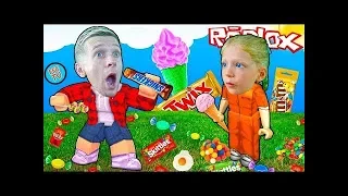 Как Мы ОКАЗАЛИСЬ в СЛАДКОЙ СТРАНЕ? МИЛАНА и ПАПА Нашли КОНФЕТНОГО МОНСТРА в Roblox! Летсплей FFGTV