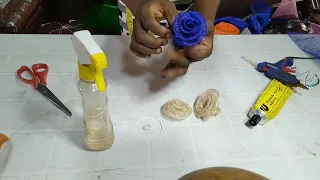 How to make sinamay roses. Lesson 7e