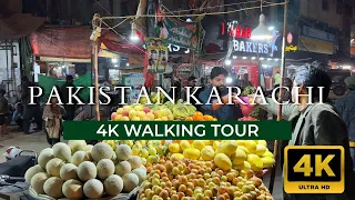 Kharadar Karachi, Pakistan 🇵🇰 • [4K/60fps] Virtual Walking Tour