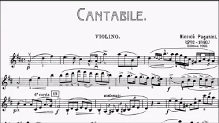 ABRSM Violin 2020-2023 Grade 7 B6 Paganini Cantabile Sheet Music