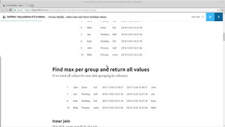 oracle mysql select max and return multiple values