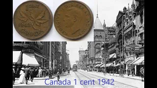 Обзор, Канада 1 цент 1942, (Canada, 1 cent 1942)