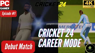 Cricket 24 Career Mode - Club Cricket Debut | Episode 1