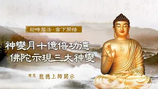 龍德上師：神變月十億倍功德—佛陀示現三大神變