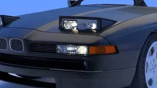 BMW 850 CSi Light animation