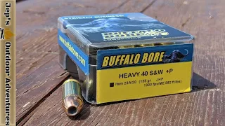 Buffalo Bore .40 S&W 155gr +P JHP | Jugs Test