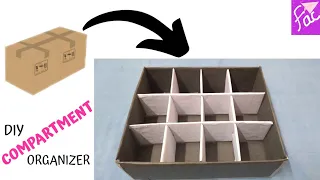 DIY ORGANIZER/SOCKS ORGANIZER/SMALL THINKS STORAGE BOX/MAKE UP ORGANIZER/RECYCLE CRAFT