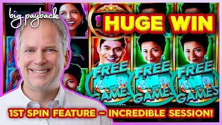 1ST SPIN FEATURE! Crazy Rich Asians Slot - AWESOME SESSION!