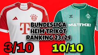 Bundesliga Heim Trikot Ranking 2023/24: Wer hat das schönste ? 🤩 Wer das hässlichste ? 🤮