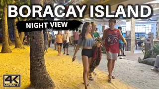 Sizzling Night Walk in Boracay Island Philippines [4K]