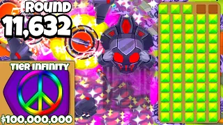 Tier ∞ VENGEFUL True Sun God! (INFINITE Upgrades Mod in BTD 6!)