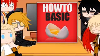 Pro Heroes React to HowtoBasic/Original/MHA/BNHA/Gacha Club