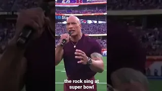 the rock sings at superbowl