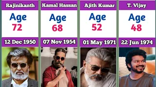Tamil Actors Real Age in 2023 | Thalapathy Vijay | Rajinikanth
