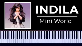 Indila - Mini world Piano Tutorial