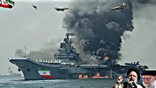 Iran's Giant Aircraft Carrier Carrying 120 SU-35 Jets Destroyed By US Super Laser