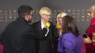 Nebulossa en la alfombra roja de Los Goya: "Con la canción la gente se ha sentido super liberada"