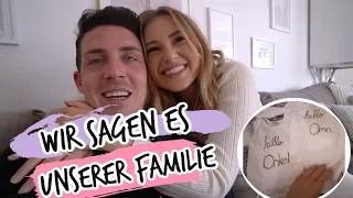 3.12.19 - LIVE REAKTION UNSERER FAMILIE - WIR SAGEN IHNEN, DASS WIR EIN BABY BEKOMMEN!