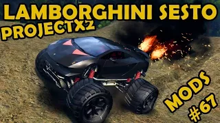 Lamborghini Sesto Elemento Monster Truck at ProjectX2 - Mod Review #67 (Spin Tires)