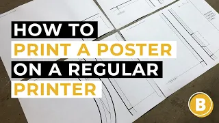 How to Print A Poster Size Picture on A Regular Printer (Block Poster)