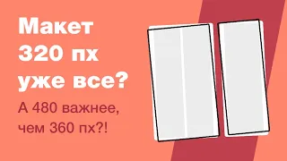 Нужно ли делать 320пх? Сколько адаптивных макетов дизайна лучше показывать? Дизайн. Верстка. Фриланс