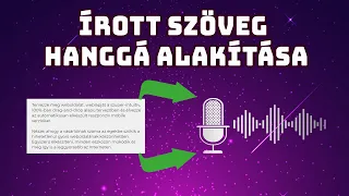 Írott szöveg hanggá alakítása 2020 - VoiceBuddy 🔊📢