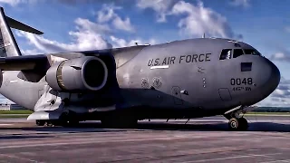 USAF C-17 Globemaster III Transport Plane • B-roll Footage