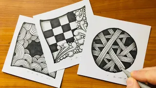 Easy Drawing Patterns - 3D Optical Illusions - By Vamos