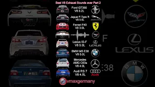 The Best V8 ENGINE Exhaust sounds Part 2 #m5 #f40 #lexus #ftype #rs7 #amg #c63s #corvette #mustanggt