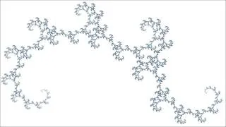 Golden Ratio Dragon Curve Fractal