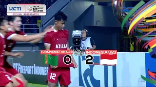 TURKMENISTAN 0 VS 2 INDONESIA| HIGHLIGHT AFC U23 ASIAN CUP QATAR 2024 QUALIFIERS