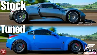 Forza Horizon 4: Stock vs Tuned! Porsche 918 vs Nissan 350Z!