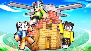 ÇALIŞAN HELİKOPTER EVİ YAPTIK! - Minecraft