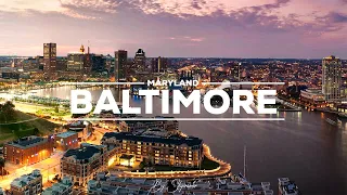 BALTIMORE Maryland drone view in 4K | CINEMATIC aerial edit