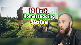 South African Reacts to 10 Best Homesteading States in America