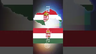 Hungary🇭🇺 now vs then #flags#historical #country#history#meme #map#edit#ww2 #hungary#historicalmaps