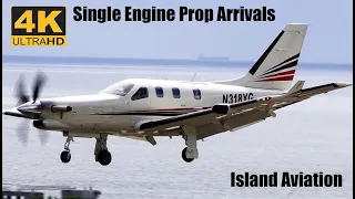 (11) Single Engine Prop Arrivals | PC-12 |TBM-940 | Cessna Caravan | Cessna 182H..@ St. Kitts