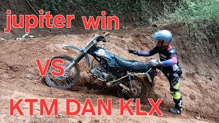 JUPITER WIN TRABAS LAWAN KTM DAN KLX