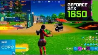 GTX 1650 FORTNITE PERFORMANCE MODE FPS TEST!!+SATASFYING 4k GAMEPLAY