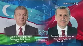 О телефонном разговоре Президента Узбекистана с Президентом Турции