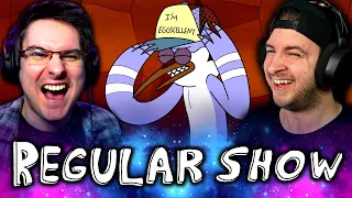 REGULAR SHOW Season 3 Episode 17 & 18 REACTION! | Eggscellent & Gut Model