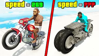 FINDING THE FASTEST SUPERHERO BIKE in GTA 5 with CHOP & BOB