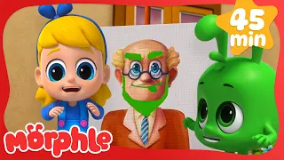 Green Paint! With Morphle! 🎨🖌️✨ | Morphle | Moonbug Create