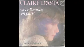 CLAIRE D'ASTA Avec l'amour en plus 1982