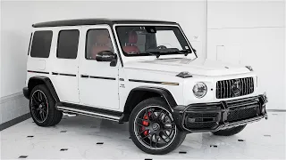 Moonlight White on Classic Red Mercedes-Benz G-Class G63 AMG